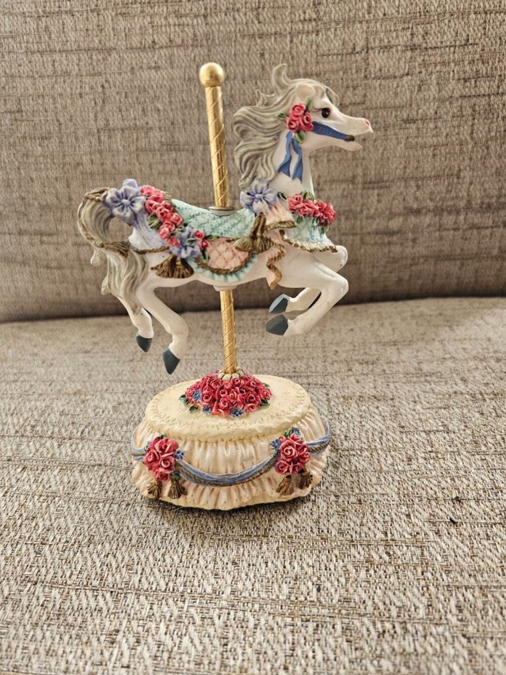 Heritage House "Yesterday" Melodies Country Fair Collection Carousel Horse